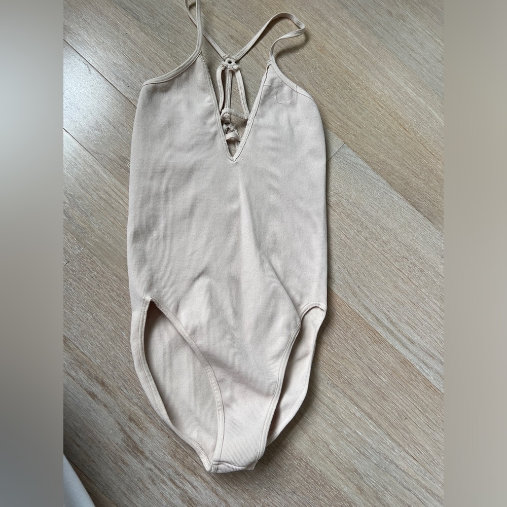 FP Movement Free People Tan Bodysuit XS/S